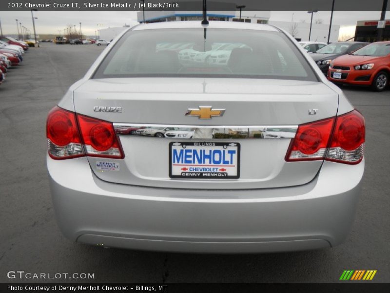 Silver Ice Metallic / Jet Black/Brick 2012 Chevrolet Cruze LT