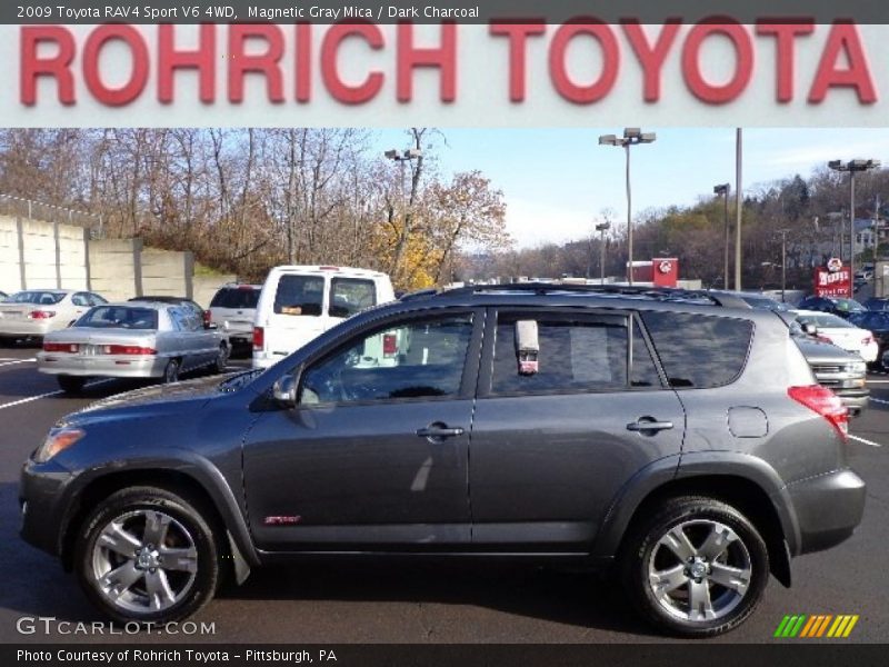 Magnetic Gray Mica / Dark Charcoal 2009 Toyota RAV4 Sport V6 4WD