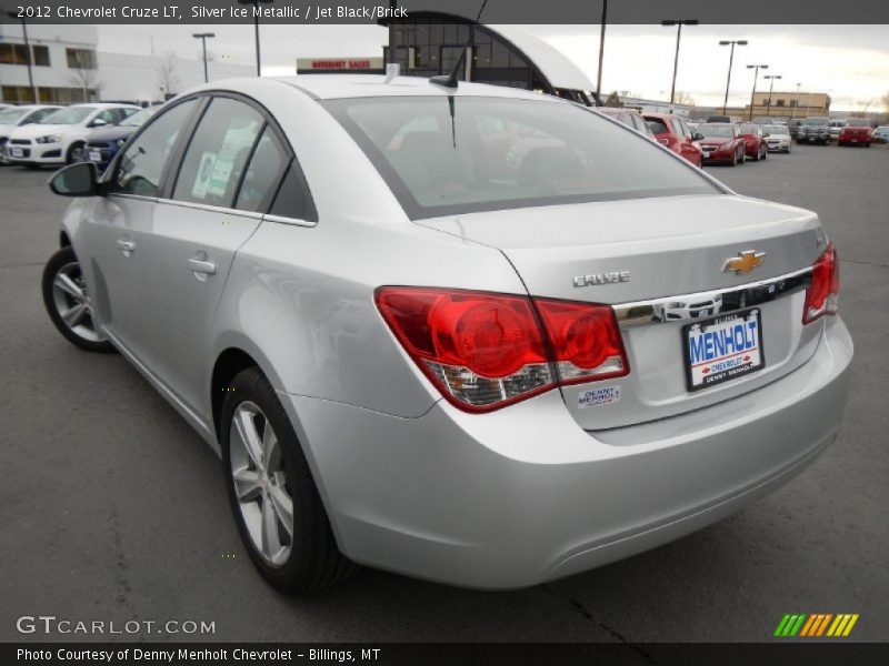 Silver Ice Metallic / Jet Black/Brick 2012 Chevrolet Cruze LT