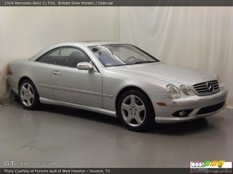 Brilliant Silver Metallic / Charcoal 2004 Mercedes-Benz CL 500