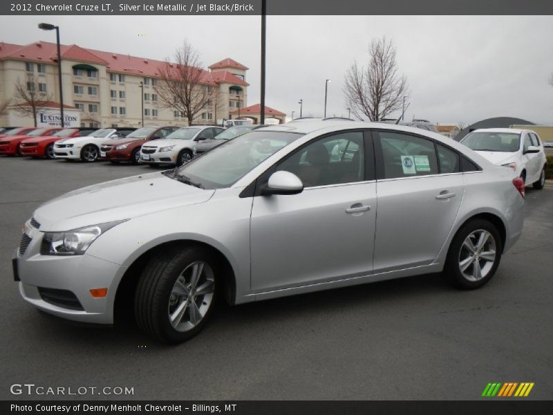 Silver Ice Metallic / Jet Black/Brick 2012 Chevrolet Cruze LT