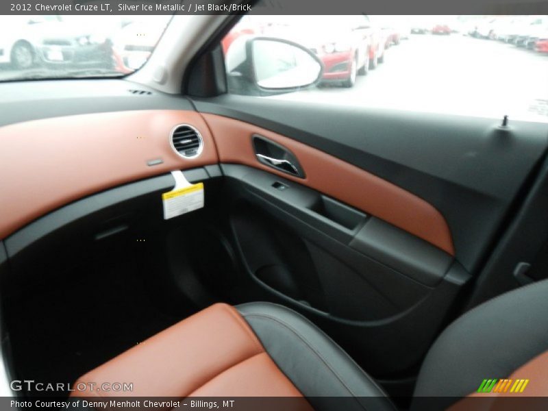 Silver Ice Metallic / Jet Black/Brick 2012 Chevrolet Cruze LT
