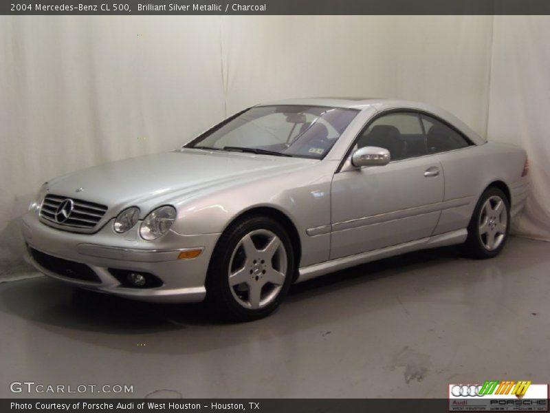 Brilliant Silver Metallic / Charcoal 2004 Mercedes-Benz CL 500