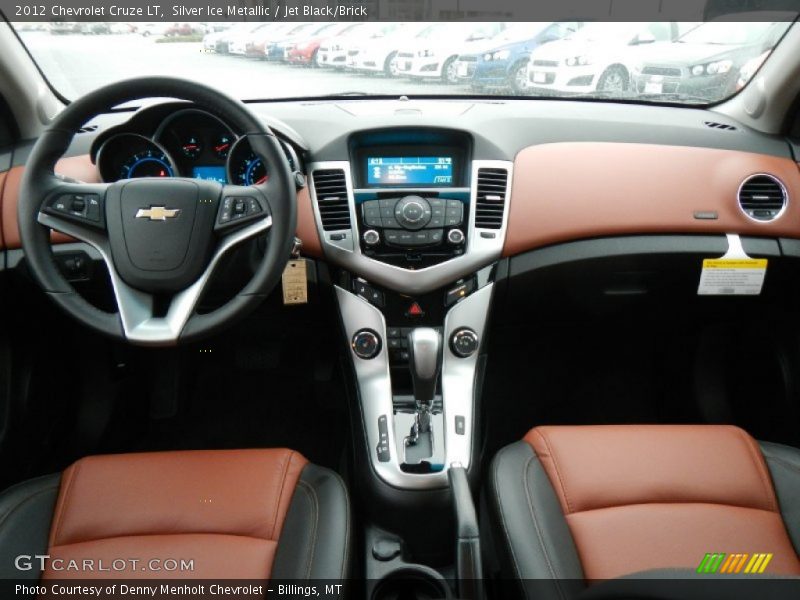 Silver Ice Metallic / Jet Black/Brick 2012 Chevrolet Cruze LT