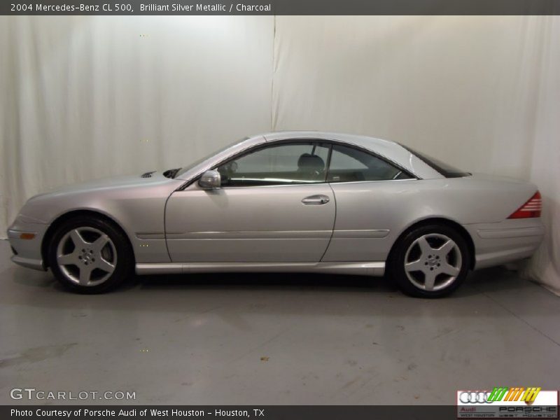Brilliant Silver Metallic / Charcoal 2004 Mercedes-Benz CL 500