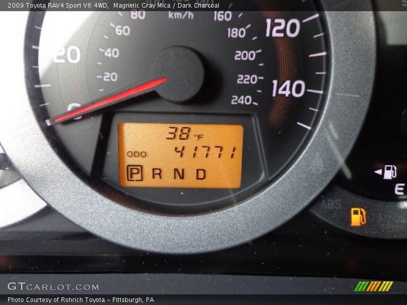 Magnetic Gray Mica / Dark Charcoal 2009 Toyota RAV4 Sport V6 4WD