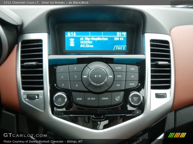 Silver Ice Metallic / Jet Black/Brick 2012 Chevrolet Cruze LT