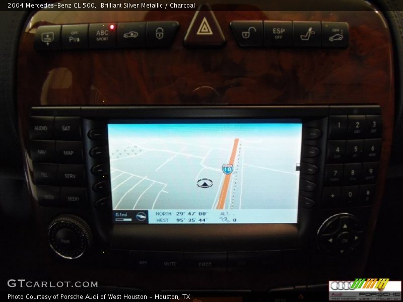 Brilliant Silver Metallic / Charcoal 2004 Mercedes-Benz CL 500