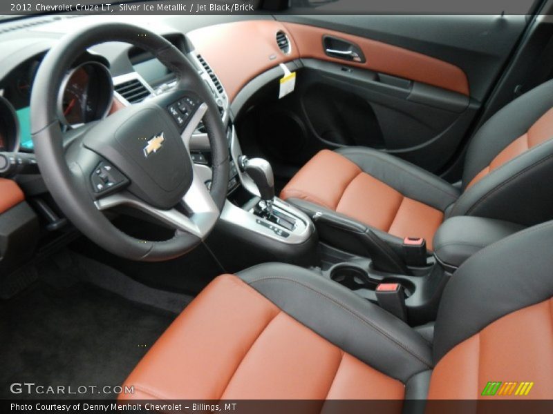 Silver Ice Metallic / Jet Black/Brick 2012 Chevrolet Cruze LT
