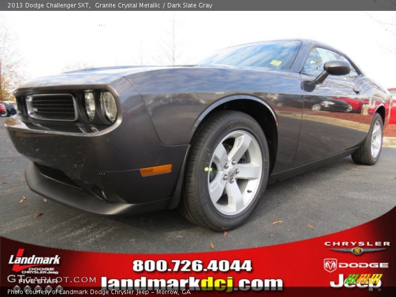 Granite Crystal Metallic / Dark Slate Gray 2013 Dodge Challenger SXT
