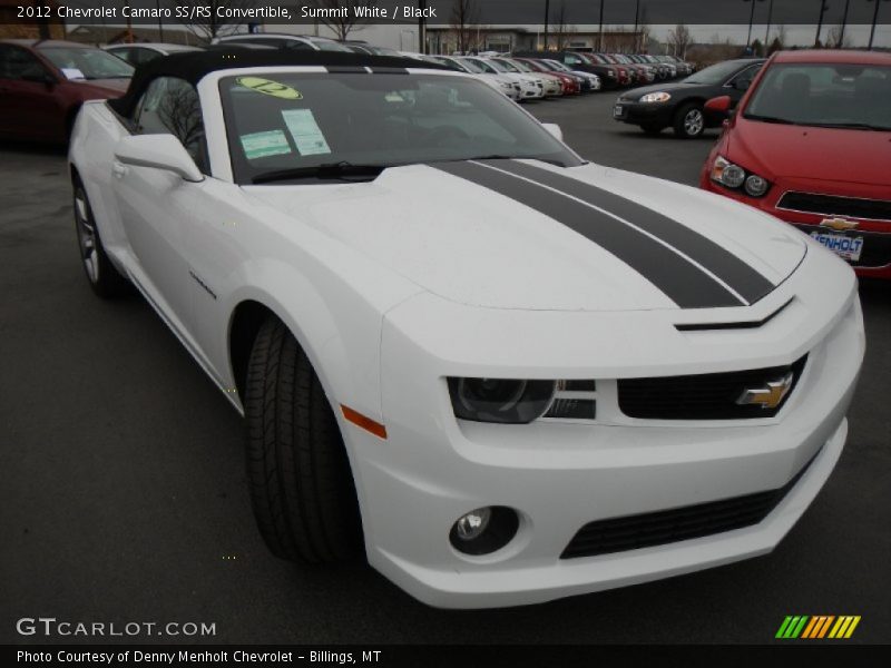 Summit White / Black 2012 Chevrolet Camaro SS/RS Convertible