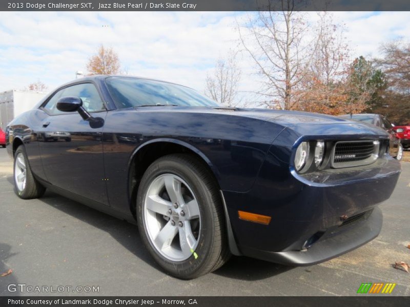 Jazz Blue Pearl / Dark Slate Gray 2013 Dodge Challenger SXT
