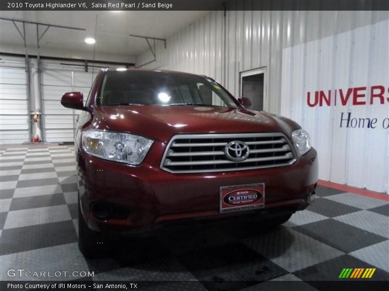 Salsa Red Pearl / Sand Beige 2010 Toyota Highlander V6