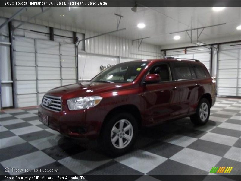 Salsa Red Pearl / Sand Beige 2010 Toyota Highlander V6