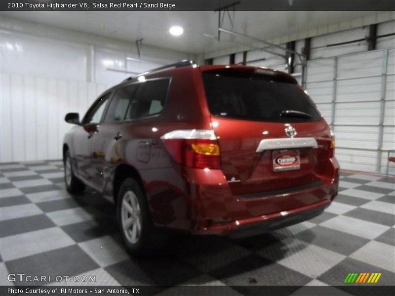 Salsa Red Pearl / Sand Beige 2010 Toyota Highlander V6