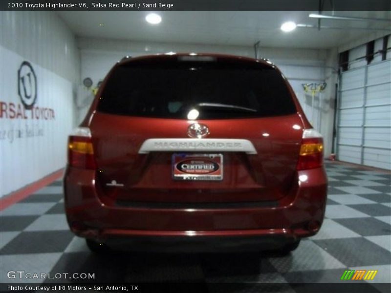 Salsa Red Pearl / Sand Beige 2010 Toyota Highlander V6