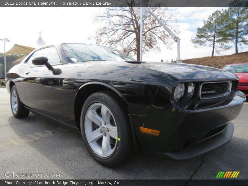 Pitch Black / Dark Slate Gray 2013 Dodge Challenger SXT