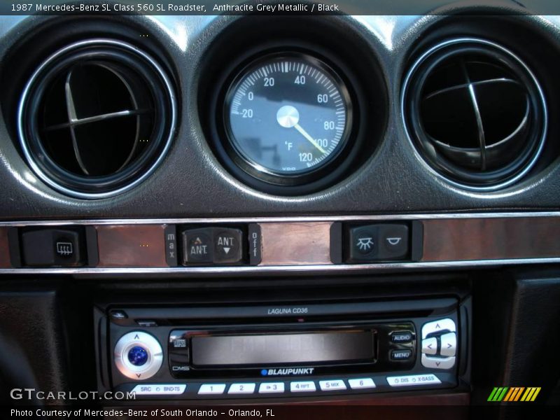 Anthracite Grey Metallic / Black 1987 Mercedes-Benz SL Class 560 SL Roadster