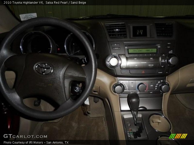 Salsa Red Pearl / Sand Beige 2010 Toyota Highlander V6