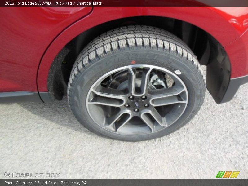 Ruby Red / Charcoal Black 2013 Ford Edge SEL AWD