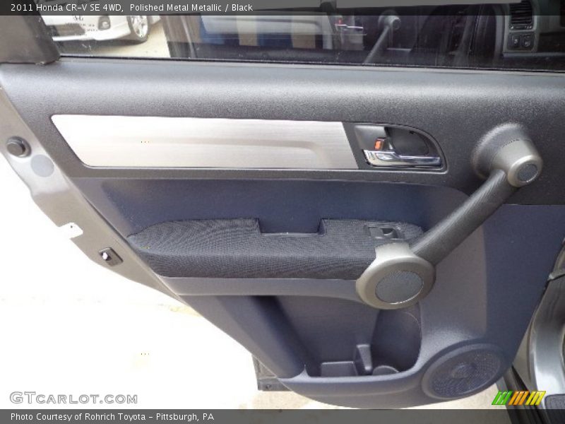 Polished Metal Metallic / Black 2011 Honda CR-V SE 4WD