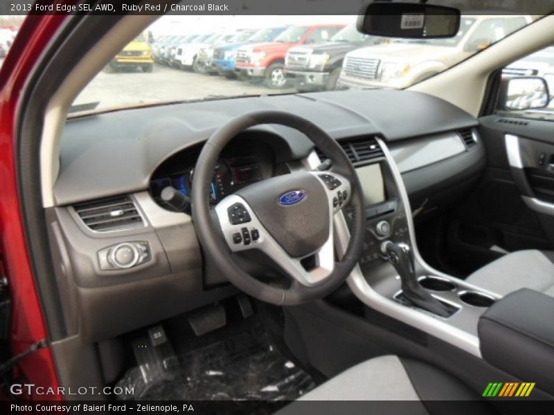 Ruby Red / Charcoal Black 2013 Ford Edge SEL AWD