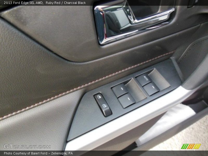 Ruby Red / Charcoal Black 2013 Ford Edge SEL AWD