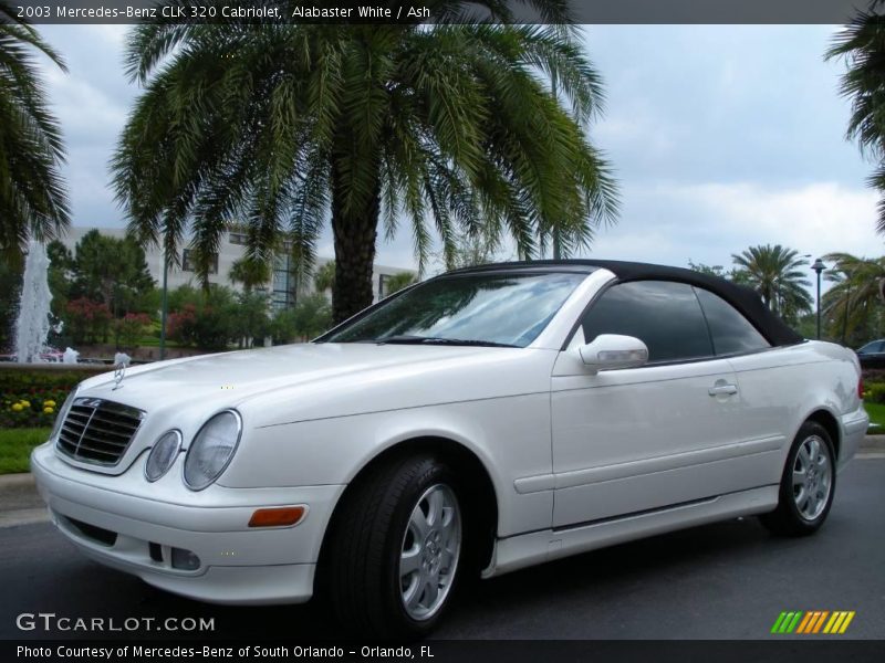 Alabaster White / Ash 2003 Mercedes-Benz CLK 320 Cabriolet