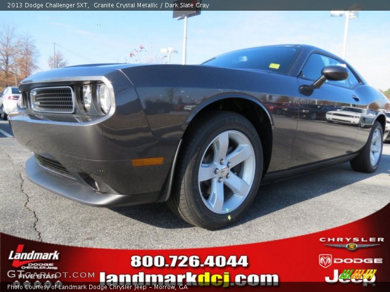 Granite Crystal Metallic / Dark Slate Gray 2013 Dodge Challenger SXT