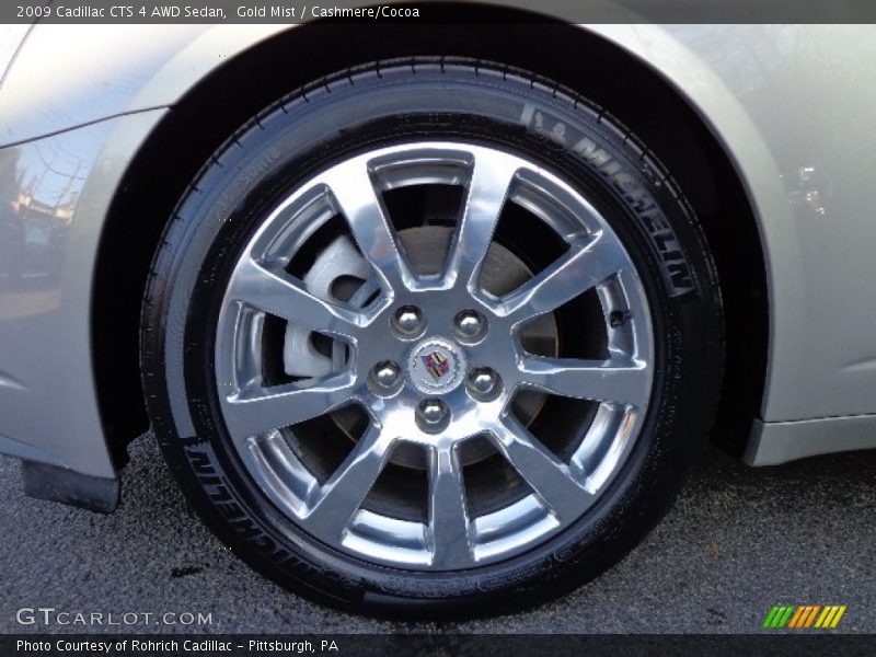 Gold Mist / Cashmere/Cocoa 2009 Cadillac CTS 4 AWD Sedan
