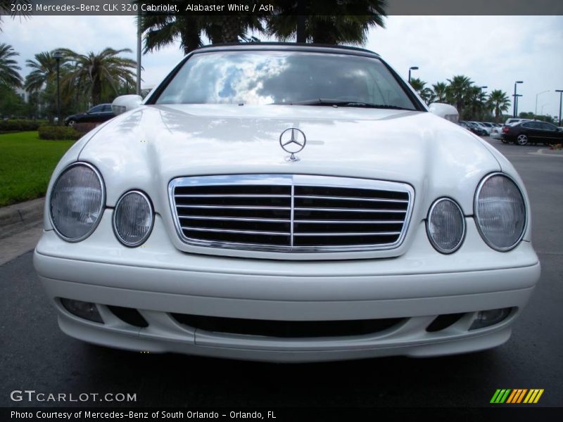 Alabaster White / Ash 2003 Mercedes-Benz CLK 320 Cabriolet