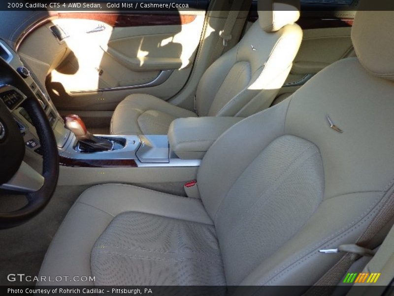 Gold Mist / Cashmere/Cocoa 2009 Cadillac CTS 4 AWD Sedan
