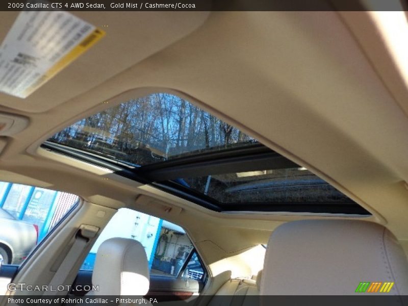 Gold Mist / Cashmere/Cocoa 2009 Cadillac CTS 4 AWD Sedan
