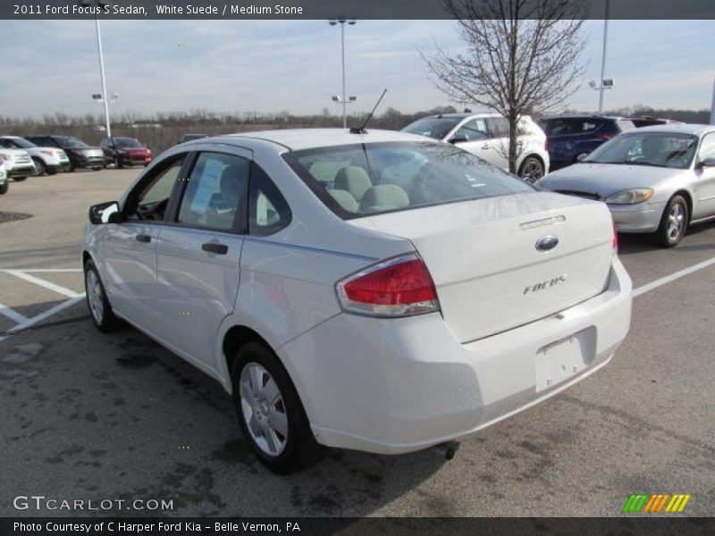 White Suede / Medium Stone 2011 Ford Focus S Sedan