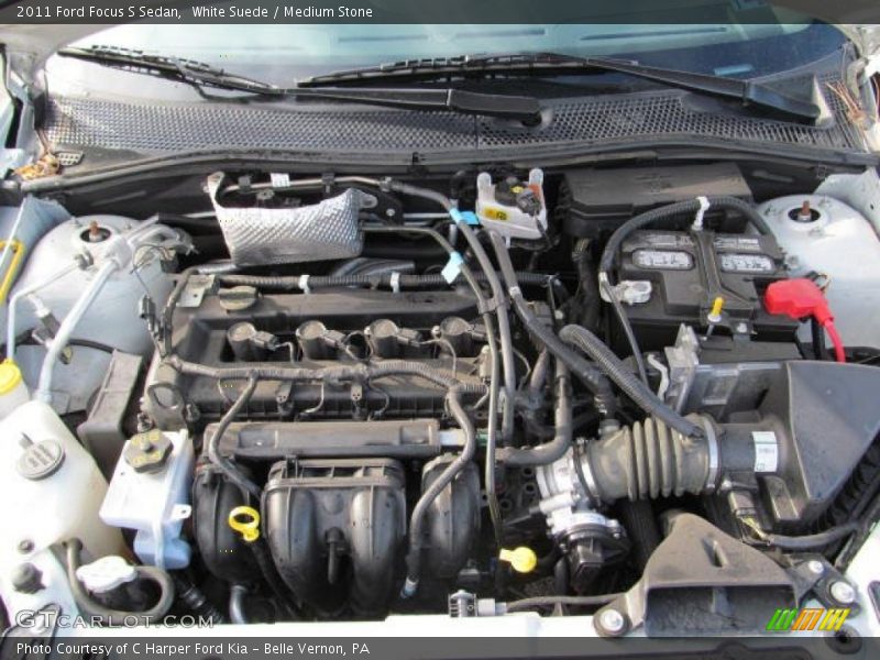 White Suede / Medium Stone 2011 Ford Focus S Sedan