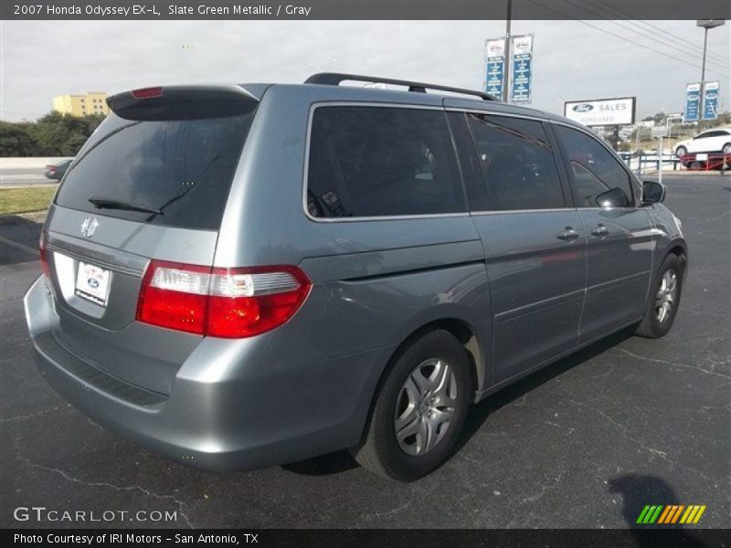 Slate Green Metallic / Gray 2007 Honda Odyssey EX-L
