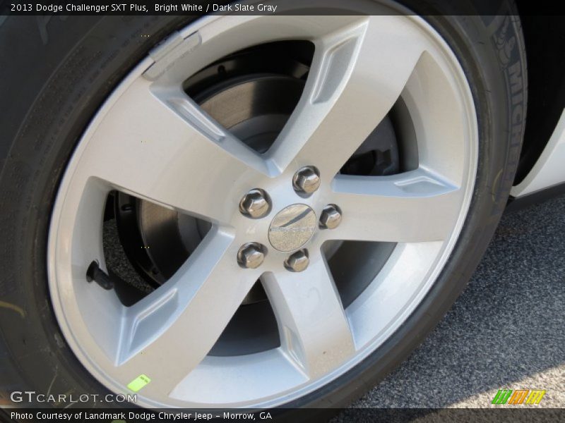 Bright White / Dark Slate Gray 2013 Dodge Challenger SXT Plus