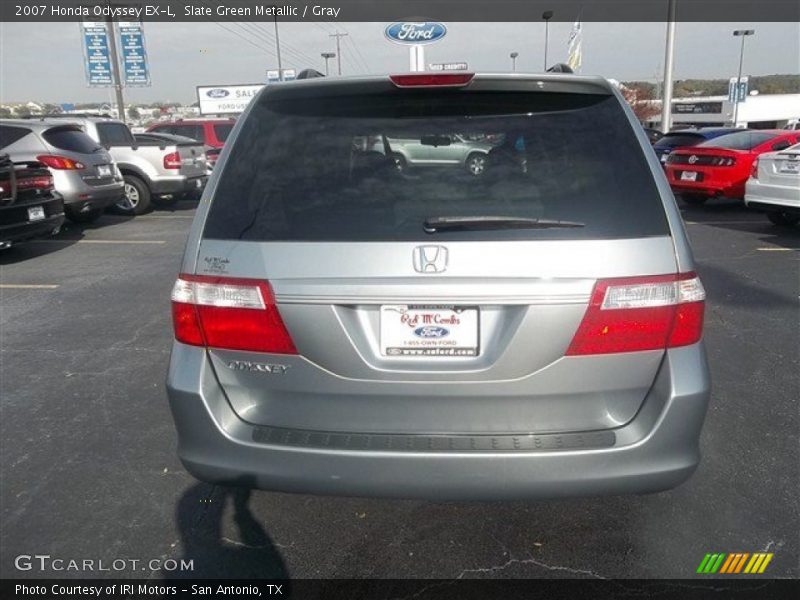 Slate Green Metallic / Gray 2007 Honda Odyssey EX-L