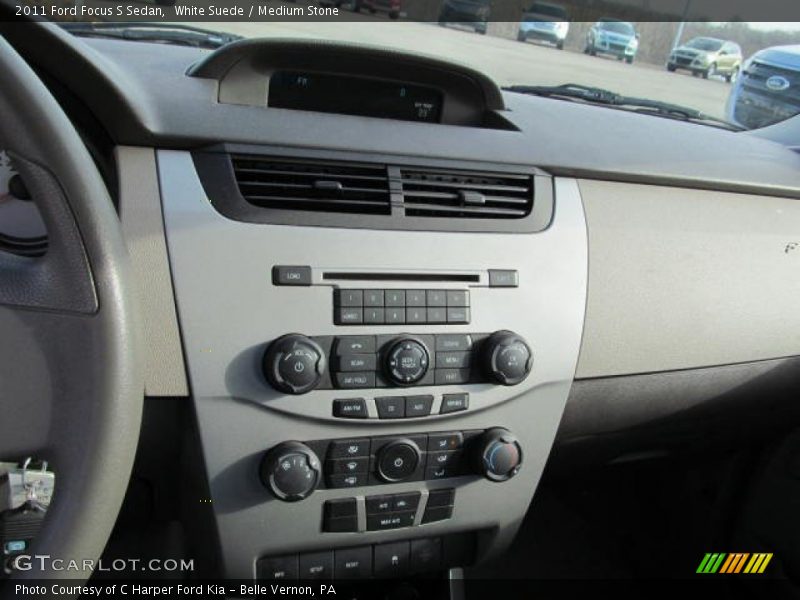White Suede / Medium Stone 2011 Ford Focus S Sedan