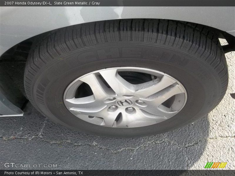 Slate Green Metallic / Gray 2007 Honda Odyssey EX-L
