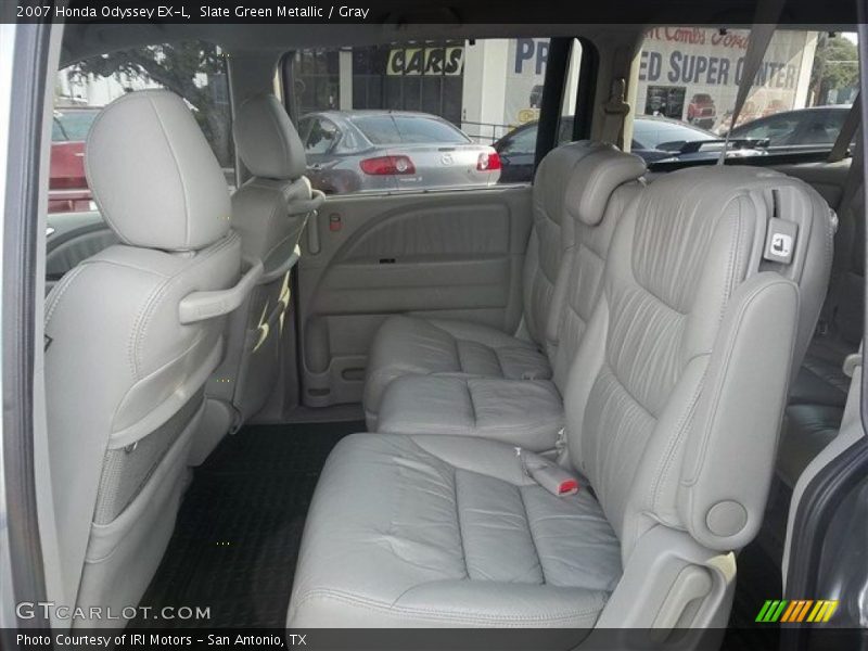 Slate Green Metallic / Gray 2007 Honda Odyssey EX-L