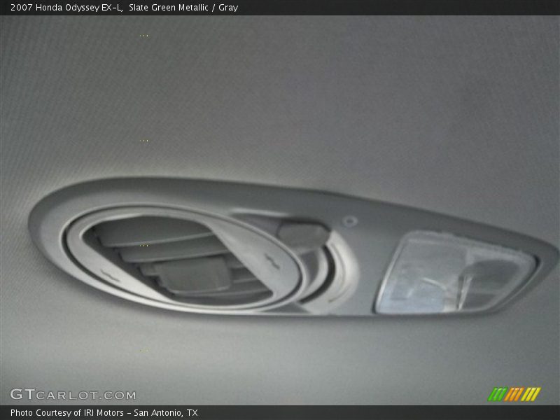 Slate Green Metallic / Gray 2007 Honda Odyssey EX-L