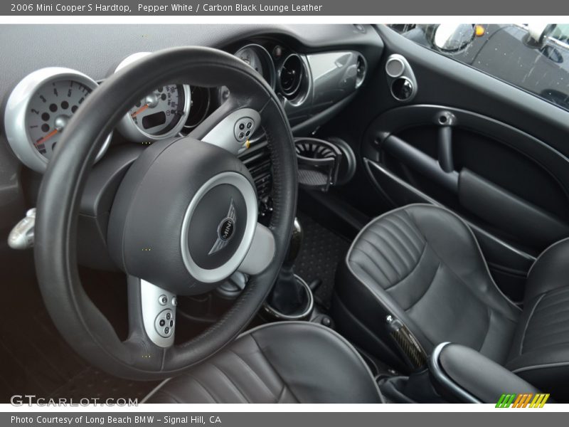 Pepper White / Carbon Black Lounge Leather 2006 Mini Cooper S Hardtop