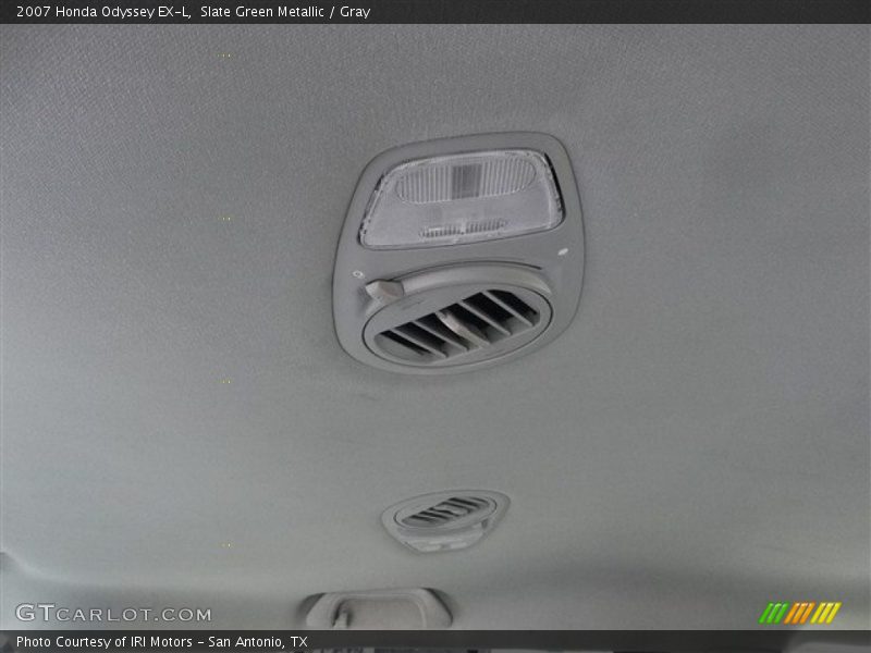 Slate Green Metallic / Gray 2007 Honda Odyssey EX-L