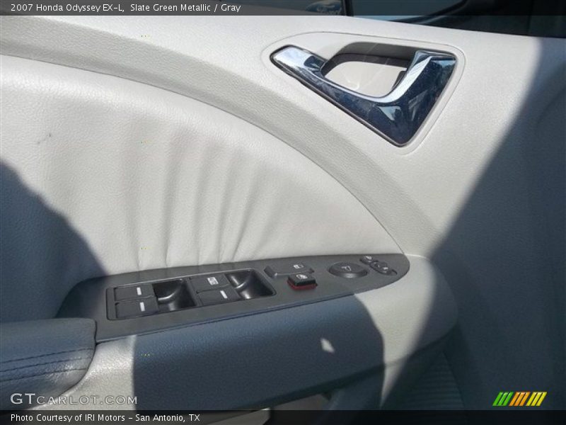 Slate Green Metallic / Gray 2007 Honda Odyssey EX-L