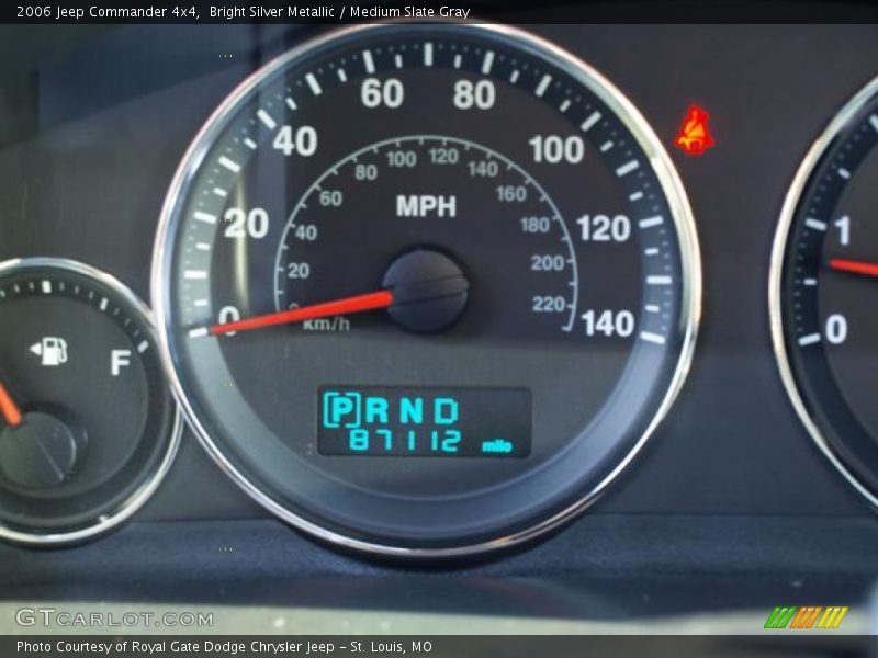 Bright Silver Metallic / Medium Slate Gray 2006 Jeep Commander 4x4