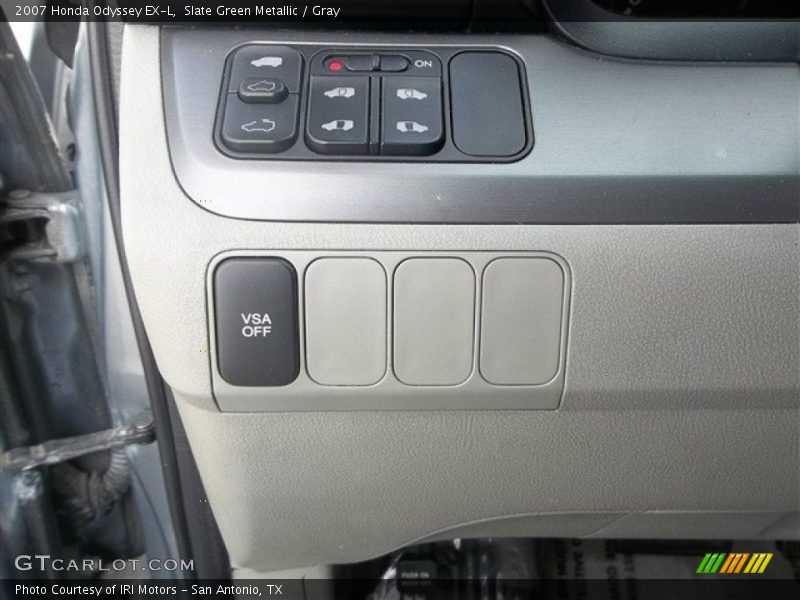 Slate Green Metallic / Gray 2007 Honda Odyssey EX-L