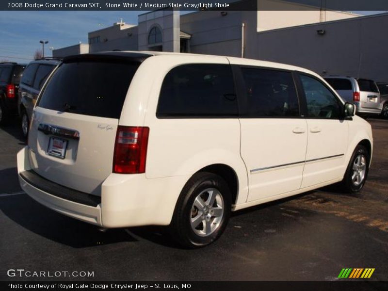 Stone White / Medium Slate Gray/Light Shale 2008 Dodge Grand Caravan SXT