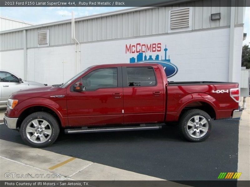 Ruby Red Metallic / Black 2013 Ford F150 Lariat SuperCrew 4x4