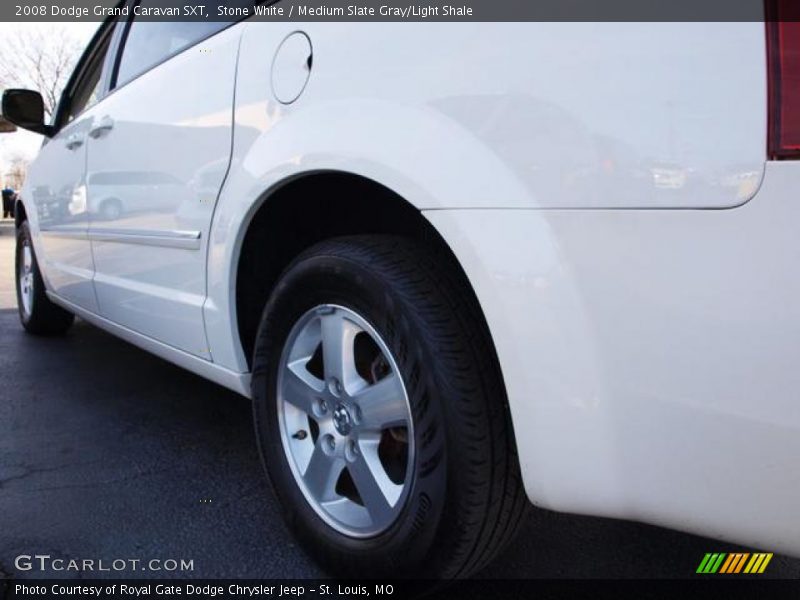 Stone White / Medium Slate Gray/Light Shale 2008 Dodge Grand Caravan SXT